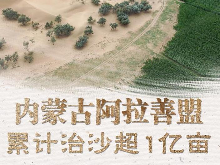 內蒙古阿拉善盟累計治沙超1億畝