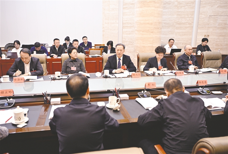 张延昆参加阿拉善盟代表团审议