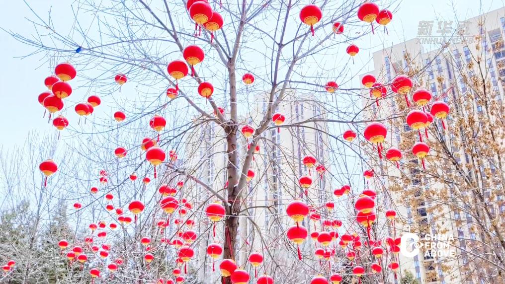 内蒙古：三月飞雪 早春浪漫