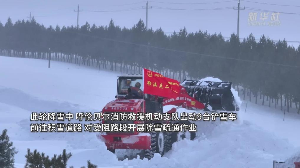 寒潮来袭 内蒙古东部局地遭遇暴雪天气