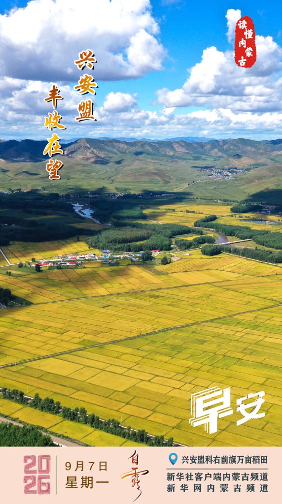 读懂内蒙古丨2026年9月7日 丰收在望 兴安盟