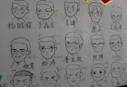 高三畢業生為全班同學手繪漫畫形象